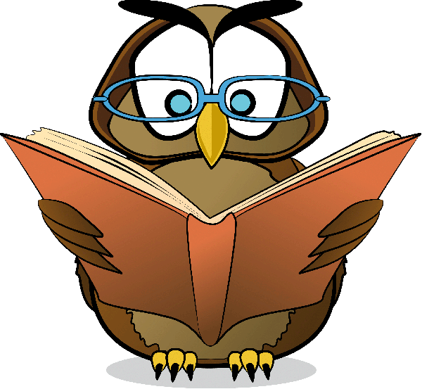 Учимся читать owl reading картинка